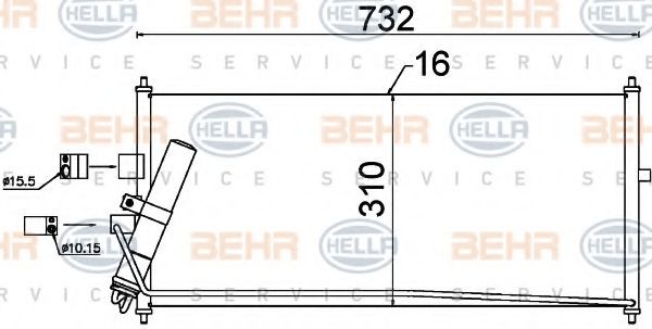 BEHR HELLA SERVICE 8FC 351 302-521