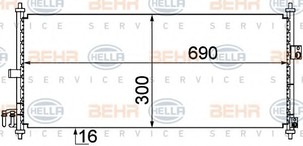 BEHR HELLA SERVICE 8FC 351 304-651