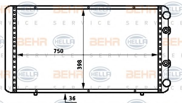 BEHR HELLA SERVICE 8MK 376 717-091