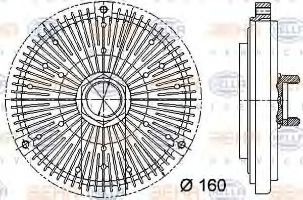 BEHR HELLA SERVICE 8MV 376 731-491