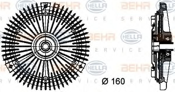 BEHR HELLA SERVICE 8MV 376 732-301