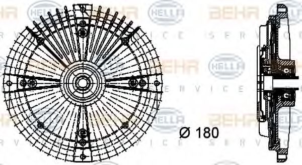 BEHR HELLA SERVICE 8MV 376 732-471