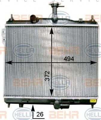 BEHR HELLA SERVICE 8MK 376 754-511