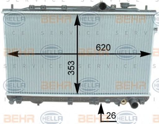 BEHR HELLA SERVICE 8MK 376 762-151