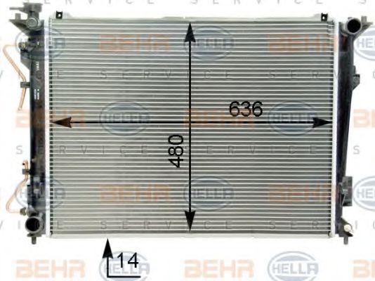 BEHR HELLA SERVICE 8MK 376 763-731