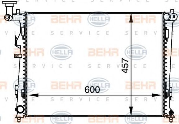 BEHR HELLA SERVICE 8MK 376 764-451