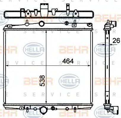 BEHR HELLA SERVICE 8MK 376 767-111