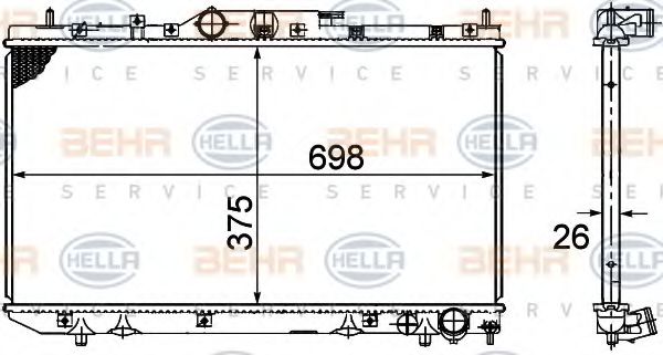 BEHR HELLA SERVICE 8MK 376 781-051