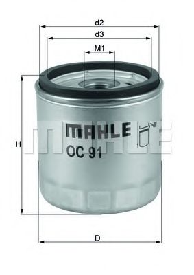 MAHLE ORIGINAL OC 91D1