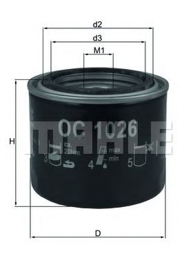 MAHLE ORIGINAL OC 1026