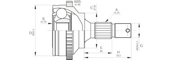OPEN PARTS CVJ5499.10