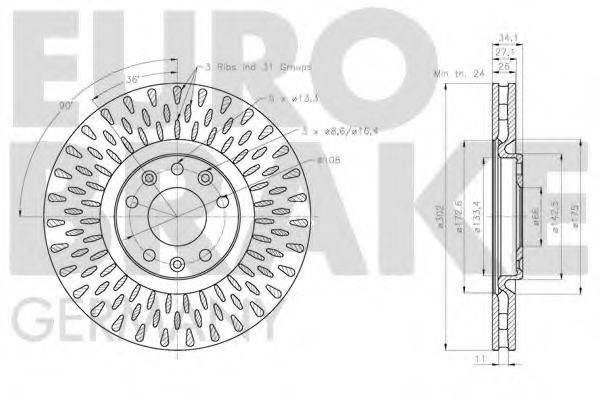 EUROBRAKE 5815203750