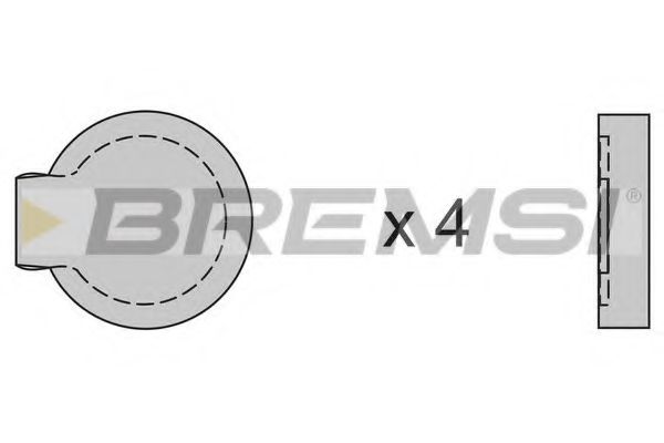 BREMSI BP2122