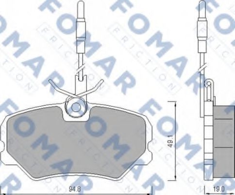 FOMAR Friction FO 443981