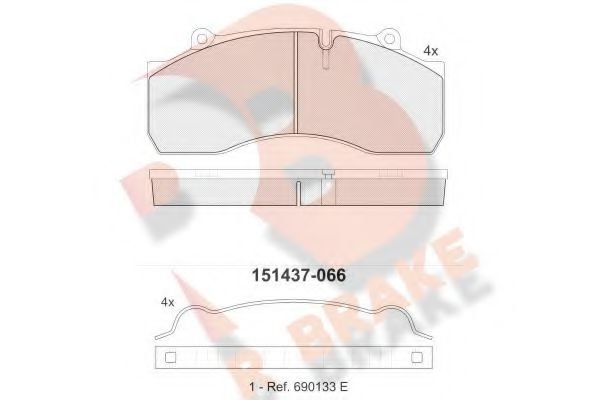 R BRAKE RB1437-066