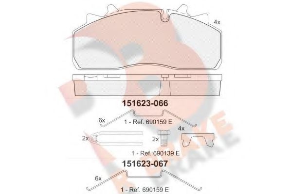 R BRAKE RB1623-067
