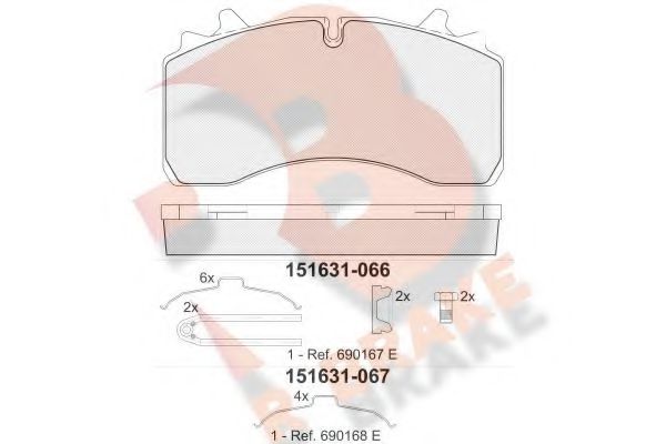 R BRAKE RB1631-067