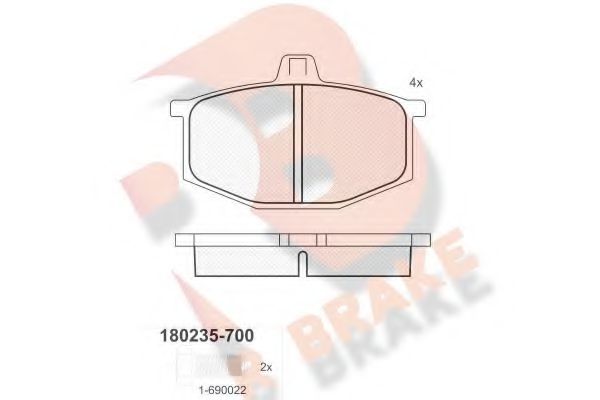 R BRAKE RB0235