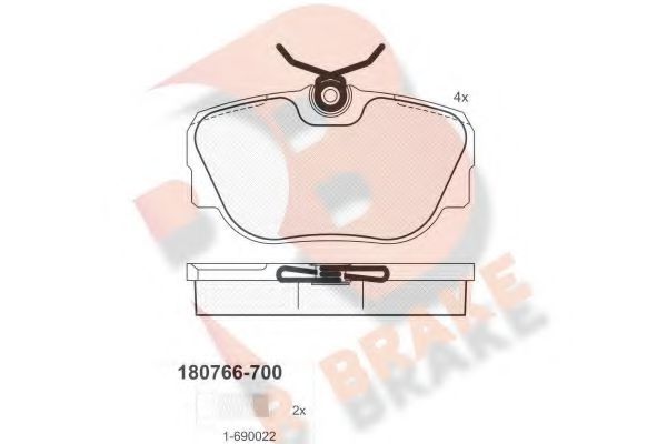 R BRAKE RB0766-700