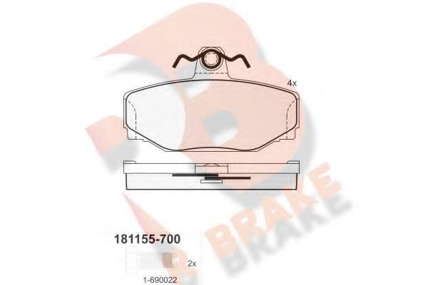 R BRAKE RB1155-700