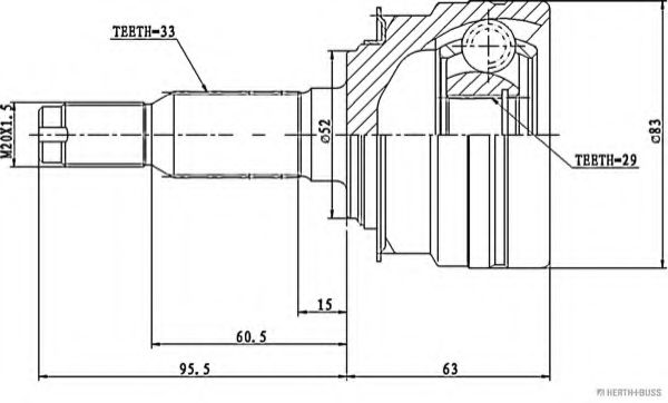 HERTH+BUSS JAKOPARTS J2820900