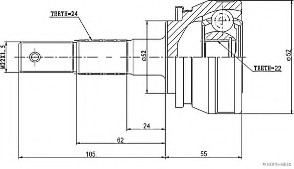 HERTH+BUSS JAKOPARTS J2821002