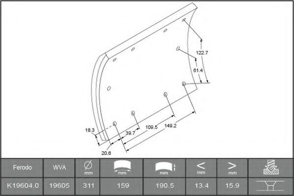 FERODO K19604.0-F3658
