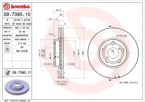 BREMBO 09.7395.11