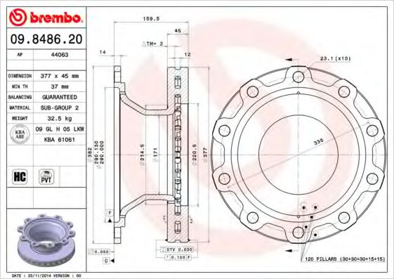 BREMBO 09.8486.20