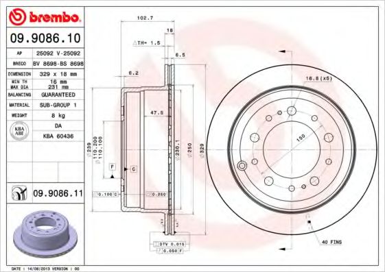 BREMBO 09.9086.10