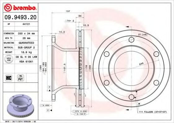 BREMBO 09.9493.20